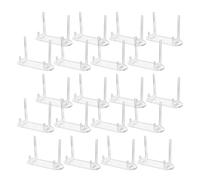 WRITWAA 20 Pièces Présentoir à Cartes de Table en Acrylique, Base Stable | Affichage Transparent, Agencement Flexible, pour Salons et Expositions, Convient Médailles