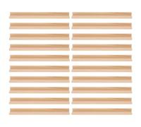 WRITWAA 20 pièces Support Bois pour Domino et Lettres Porte-cartes de Jeu Mexicain Train Organisateur Portable et Polyvalent pour Jeux de Société et Exposition