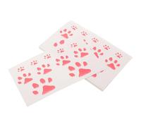 WRITWAA 20 Pièces Tatouages Temporaires Changeant de Couleur Température Forme de Pattes de Chat Tatouages Éphémères pour Corps Effet Thermochrome Unique