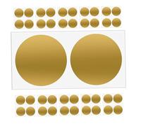 WRITWAA 200 Pièces Autocollants Ronds Dorés à Gratter Stickers DIY pour à Gratter Récompenses Jeux Anniversaire de Date et Événements de Groupe