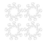 WRITWAA 2000 Pièces Kit de Clips en Plastique S pour Bracelets Élastiques, Outil de Tissage Portable Crochets, pour Activités de Groupe et École
