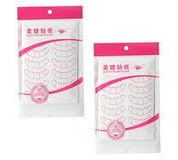 WRITWAA 20feuilles Autocollants De Positionnement Pour Cils Greffés Tampon Isolé à Points Pour Yeux Autocollantes Pour Extension De Cils