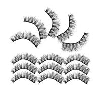 WRITWAA 20paires Fausse Cils Pratiques Accessoires De Maquillage Pack Faux Cils Courts Naturels