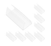 WRITWAA 20pcs Porte-étiquette de Prix en Pvc Blanc pour Supermarchés et Centres Commerciaux, Support Résistant à L'usure, Facile à Installer, Ne Se Déforme Pas, Ne Tombe Pas