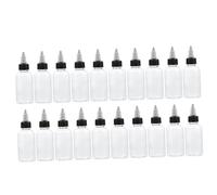 WRITWAA 20Pièces Bouteilles De Pigment Translucides Flacons Rechargeables De Goulot Pour Colle Liquide Et Autres Pratiques Pour Cuisine Rangement