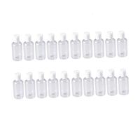 WRITWAA 20Pièces Bouteilles De Voyage Pression Rechargeable pour Shampooing Lotion Et Crème Couleur De Cap Aléatoire Pratiques Et Compactes pour Activités Outdoor