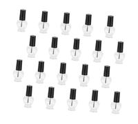 WRITWAA 20pièces Flacons de Vernis à Ongles Forme de Cœur Sous-flacons Vides pour Nail Art Accessoire de Manucure