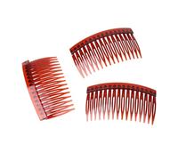 WRITWAA 20pièces Peigne à Cheveux Inséré Pour Femme Peigne à Frange Plastique Variées Noir Café Transparent Blanc Transparent