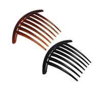 WRITWAA 20pièces Peigne Cheveux Simple Pour Femmes Et Filles Bijoux De Cheveux Intégrés De Noir Et Café