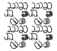 WRITWAA 24 pièces Manchettes Oreille Non Percées pour Femmes Boucles Oreilles Légères et Décoratives Accessoires de Coiffure pour Tresses et Tenues Variées Noir