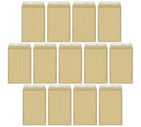WRITWAA 25 Pièces Pochette à Dossiers en Papier Kraft Renforcé, | Protection Discrète des Documents, Rangement pour Catalogues et Archives, Usage Scolaire ou Administratif