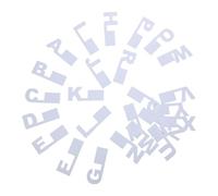 WRITWAA 26 Pièces Séparateurs Alphabétiques en Plastique Blanc A à Z pour CD et Médias, Organisateur Rapide Collections à Domicile et Bibliothèques