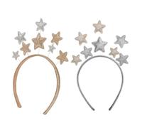 WRITWAA 2Pcs Accessoires Cheveux -Tête Petits Bandeaux Étoile Coiffe Étoile Rose Accessoires Cheveux Accessoires Saint Valentin Accessoire Étoile Accessoires Fête De Noël Bandeau