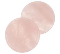 WRITWAA 2pcs Coussinets Ronds en Cristal Rose pour Extensions de Cils, Outil pour Extensions de Cils, Maintient et Prévient le Séchage Rapide, pour Femmes