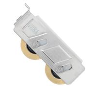 WRITWAA 2pcs Roulette pour Baie Vitrée Coulissante Alu en Acier Inoxydable avec Double Roue en Cuivre, Galet de Roulement Stable et Guide pour Portes Coulissantes, pour Porte Coulissante