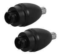 WRITWAA 2pcs Têtes de Coupe-poils de Nez Universelles en Plastique et Métal, Accessoires de Rechange Rapides et Faciles pour Tondeuse à Poils de Nez Noire