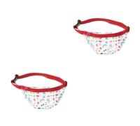 WRITWAA 2pièces à Bandoulière Transparent Imprimé Cartoon Étanche Fashion De Rouge pour Sorties Et Événements
