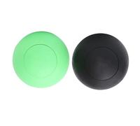 WRITWAA 2pièces Balle de Massage Tpe pour Fascia Yoga et Fitness Lot de Noir Vert Élastique pour Dos Muscles