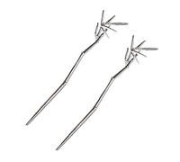 WRITWAA 2pièces Bâtonnets à Cheveux Minimalistes Forme De Bambou Accessoires Pour Cheveux Femmes Et Adolescentes Rétro Et Facile à Ranger