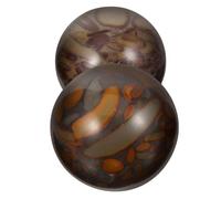 WRITWAA 2pièces Boules De Massage Pour Mains Balles Roulantes Pratiques Et Relaxantes Handballs Lisses Et Durables Pour Exercices