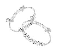 WRITWAA 2Pièces Bracelet Garçon Fille Réglable Clochette pour Nourrissons Parfait pour Célébrations Ajustement Sécurisé pour Peau Sensible