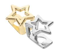 WRITWAA 2pièces Grills Dentaires Forme Étoile Bijoux Décoratifs Pour Hip-hop Cosplay Soirées Spectacles Hommes Et Femmes