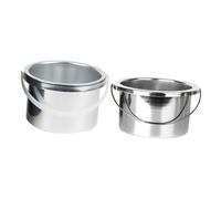 WRITWAA 2pièces Kit De Cire Pot Chauffe-cire Métal Pour Épilation Plat Pour Machine à Fondre La Cire Et Récipient Chauffe-cire