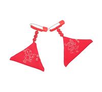 WRITWAA 2pièces Lot De Sachets Triangulaires Porte-chance Chinois Avec Épingles De Sûreté Pendentif Amulette Pour Garçon Fille Et Bébé