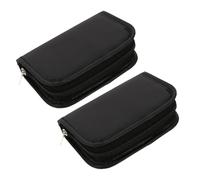 WRITWAA 2pièces Organiseurs De Rangement Pu Pour Cosmétiques Et Glucomètres Sacs De Voyage Pratiques Et Sacs De Rangement Multifonctionnels