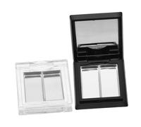 WRITWAA 2pièces Palette De Maquillage Vide Compacte Avec Compartiments Doubles Palettes Diy Pour Fard à Paupières Highlighter Blush Et Contour Étui Portable Et Facile à Nettoyer Pour Voyag