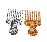 WRITWAA 2pièces Peigne De Coloration Capillaire Et Peigne De Coiffure Avec Dents Larges Outil Démêlant Pour Cheveux Afro Tresse Et Perruque Assorti Pour Salon Et Usage Domestique
