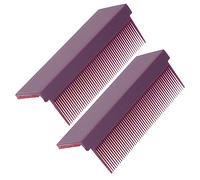 WRITWAA 2pièces Peigne Lisseur Électrique avec Embout de Coiffure Outil de Cheveux Portable pour Lisser et Démêler pour Voyages et Usage Domestique