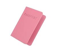WRITWAA 2pièces Porte-Passeport PU Dull Polish Organisateur De Voyage Pratique avec Fermeture Magnétique Bleu Et Rose pour Cartes Passeports Et Documents