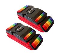 WRITWAA 2pièces Sangles De Bagage Réglables avec Verrou à Chiffres Sangles Robustes pour Sécuriser Vos Bagages De Couchage Et Équipements De Plein Air Pratiques Et Légères pour