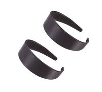 WRITWAA 2pièces Serre-tête Élégant à Larges Bords Bandeau Uni pour Cheveux pour Femmes et Filles