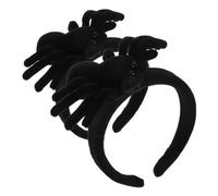 WRITWAA 2pièces -tête Araignée Peluche Pour Halloween Lot De Accessoire De Coiffure -tête Effrayant Pour Fête Ou Farces
