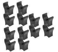 WRITWAA 3 Ensembles Bloc De Support Pour Partie Rail Fournitures De Siège Pour Soutien Guide Accessoire Plastique Abs Black 4 Pièces * 3
