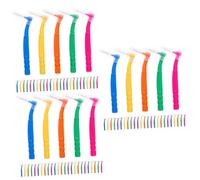 WRITWAA 3 Ensembles Brosse Interdentaire Compact Brosses À Dents Adulte Brosse De Nettoyage Des Gencives Des Dents Espace Dent Buccale Mince Prend Fin Ferme Laine De Nylon 30 Pièces * 3