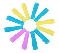 WRITWAA 3 Ensembles Couvre-poignée Antidérapant Ongle De Main Petit Cas De Coupe-ongles Protecteur De Ciseaux De Manucure Revêtement Manchon De Tondeuse Manucure Gel De Silice 6 Paires*3