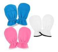 WRITWAA 3 Paires Masque Pour Les Mains Masque Mains Spa Mitaines Masque De Soin Des Mains Masques Pour Les Mains Main Masques Masque à Main De Cire Flanelle