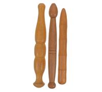 WRITWAA 3 pièces Bâtons de Massage pour Acupression et Réflexologie Outils Portables de Massage Thaï pour Dos et Points de Pression Set Compact