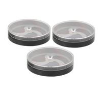 WRITWAA 3 Pièces boîte de Rangement de Montre boîtier de Montre Transparent boîtier de registre de Voyage Single Plastique