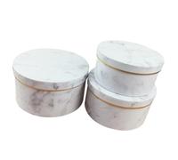 WRITWAA 3 Pièces Boîte Présent Ronde en Papier Blanc pour Bouquets, Décoration de Fleur Simple et Élégante, pour Fleuristes et Présents aux Amis et Famille