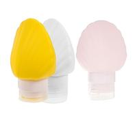 WRITWAA 3 Pièces Bouteille De Gel De Silice Petites Bouteilles Bouteille De Lotion De Voyage Bouteille De Lotion Vide De Voyage Bouteille De Shampoing Vide De Voyage Coquilles Plastique