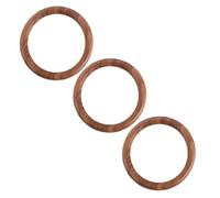 WRITWAA 3 Pièces Bracelet Jonc en Bois Fait Main, Style Bohème Vintage | Finition Polie à Main, Teinte Café, Usage Quotidien Confortable, pour Expositions Artistiques et Sorties