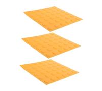 WRITWAA 3 Pièces Briques Tactiles PVC Antidérapantes pour Trottoirs et Chemins Pavés de Guidage pour Personnes Malvoyantes Pavés de Sol Durables et Faciles à Entretenir Indicateurs