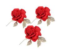 WRITWAA 3 Pièces de Bijoux Élégants pour Femmes Accessoires de Mariage et Anniversaire Pins de Fleurs Résistants à Design pour Vêtements et Sacs