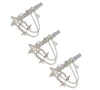 WRITWAA 3 Pièces épingle à cheveux hairpin hair clip frange rimk fringe rim'k bien pinces à cheveux pour les filles pince à cheveux clip côté fille coiffe des filles alliage de zinc Golden