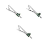 WRITWAA 3 Pièces Épingle à Cravate Sapin de Noël pour Hommes, Alliage | Décoration Festive Réutilisable, Fixation Sûre et Pose Facile, pour Tenue Habillée et Occasions Spéciales