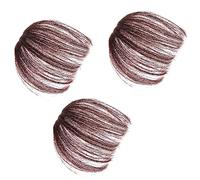 WRITWAA 3 Pièces Fausse Frange Cheveux Lot De Fringes Artificielles Fringes De Perruque Pour Cosplay Déguisée Fausse Pour Femme